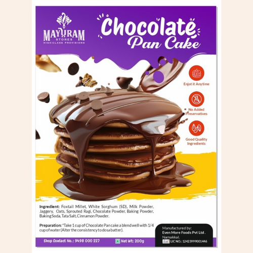 Millet Chocolate Pancakes